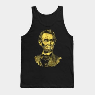 Abraham Lincoln the 16th American President Abstract Sketch Drawing Portrait Tank Top